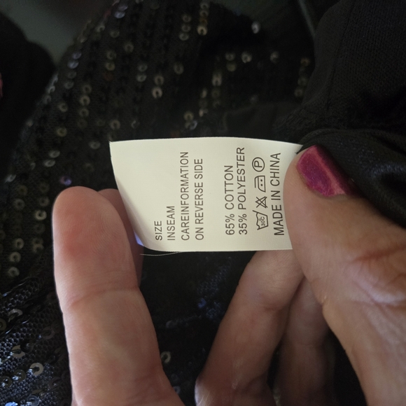 Women's sequin pants/slacks size Large - Picture 9 of 9